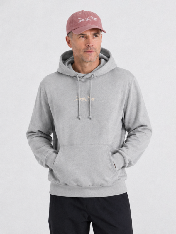 Poleron gris con gorro