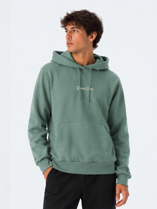 Poleron con gorro verde claro 2